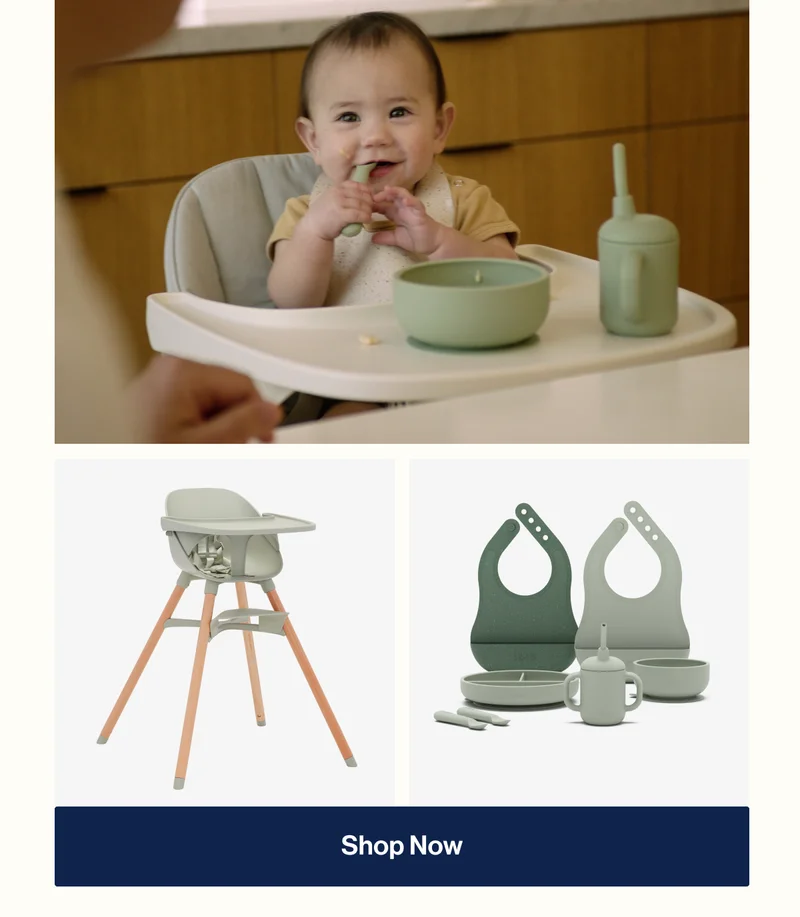 The Chair + First Bites Full Kit. From $355  To $303.50 - Shop Now