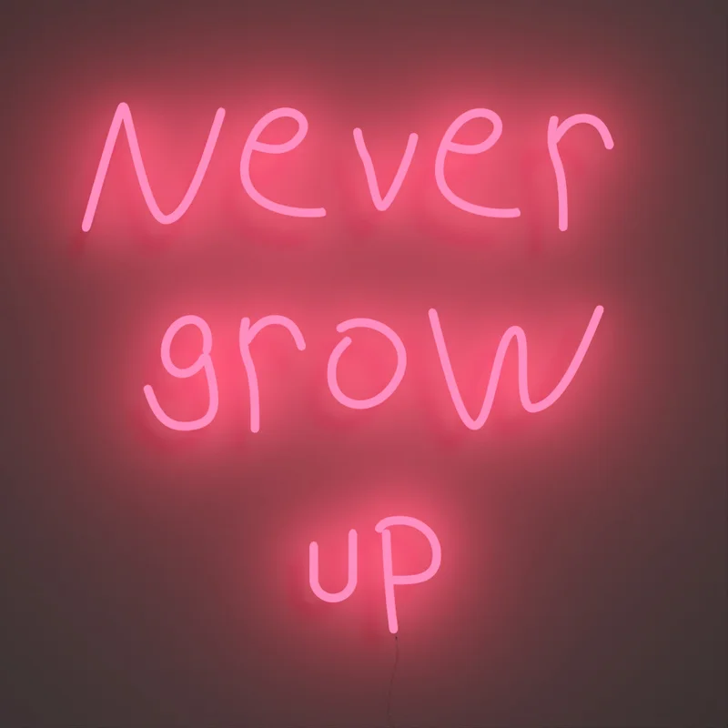 Image of Never grow up - LED neon sign