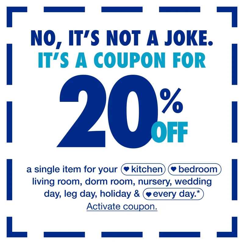 20% Off 1 Item — Shop Now!