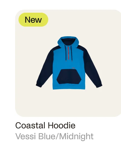 Coastal Hoodie Vessi Blue/Midnight