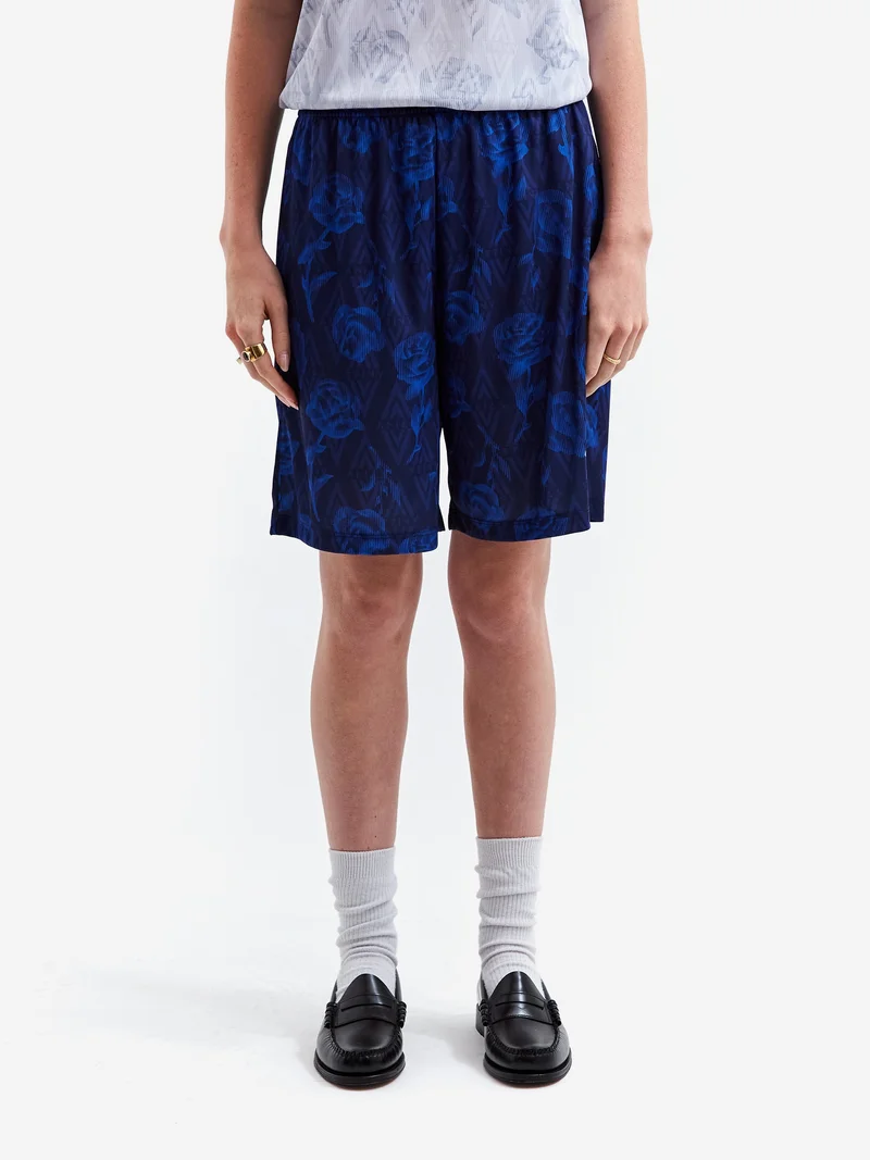 Image of Aries x Umbro Roses Football Shorts W - Blue