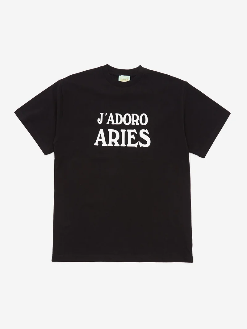 Image of Aries J'adoro Aries SS Tee - Black