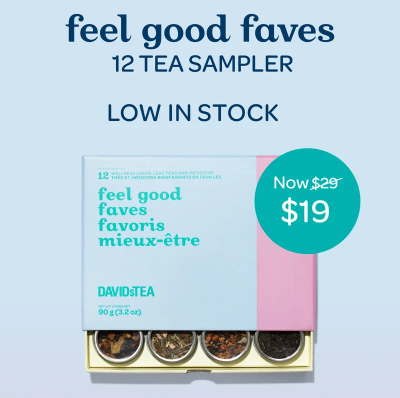 Feel good faves - 12 tea sampler - Low in stock - Now $19
