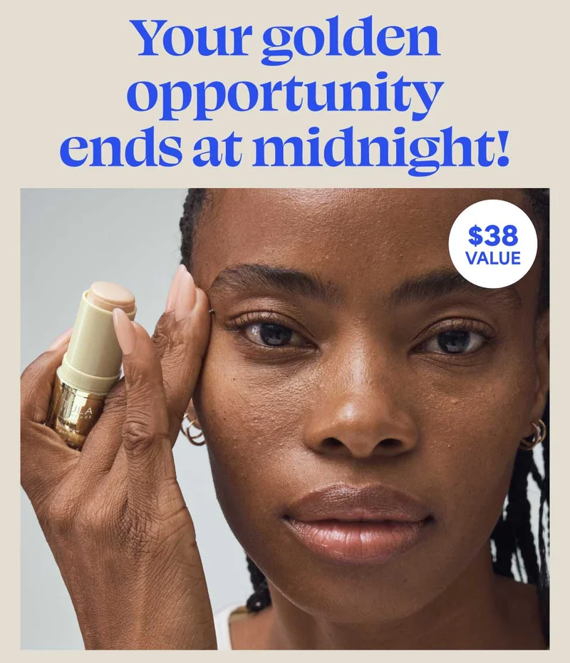 Your golden opportunity ends at midnight! $38 VALUE!