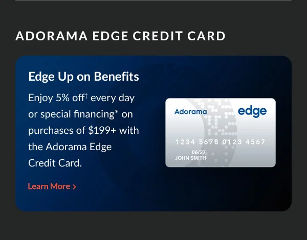 Adorama Edge Credit Card ~ Learn More