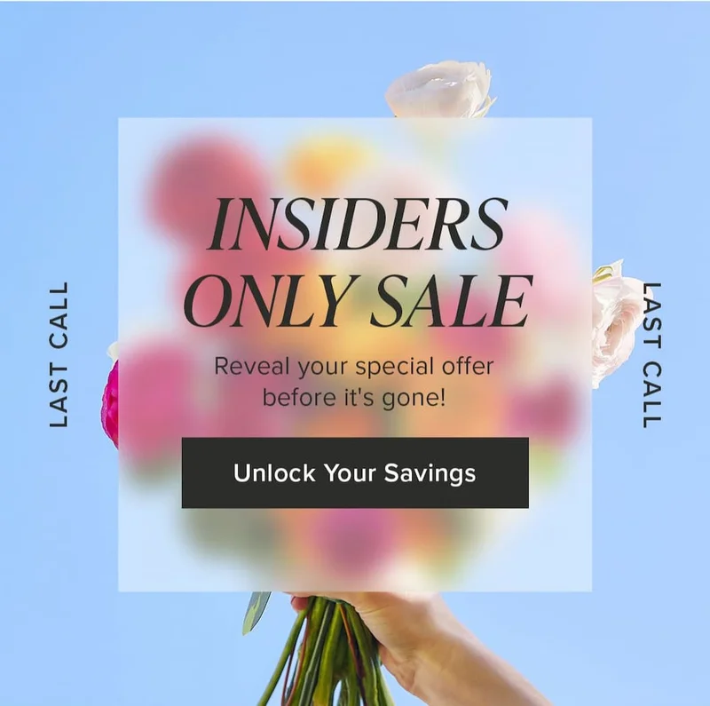 Last Call. Insiders Only Sale. Reveal your special offer before it's gone! Unlock Your Savings.