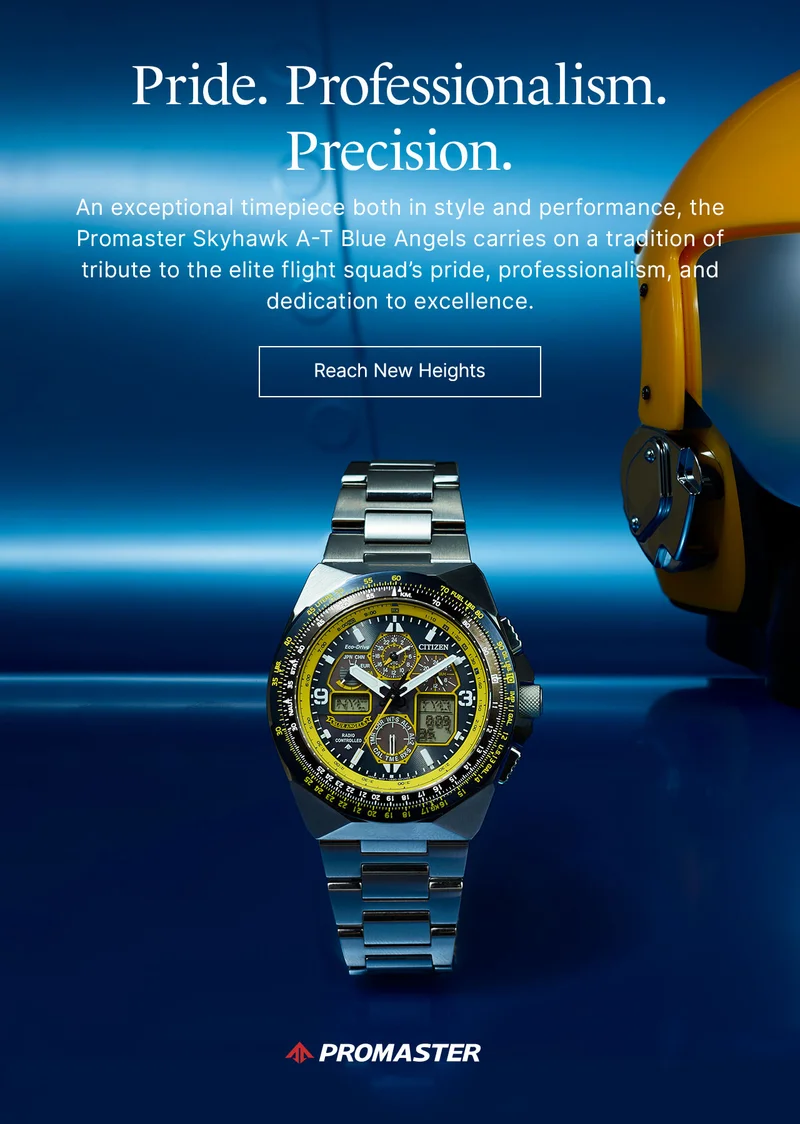 Pride. Professionalism. Precision. Promaster Air Skyhawk A-T Blue