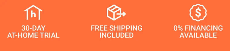 30-day at-home trial. Free shipping included. 0% financing available.