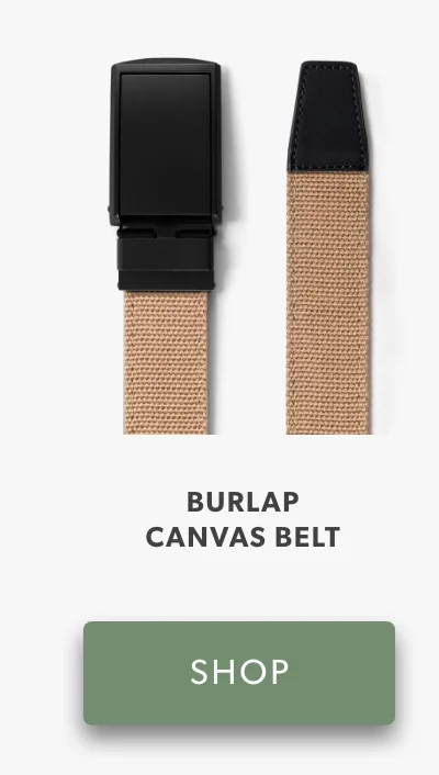 Shop Burlap Canvas Belt