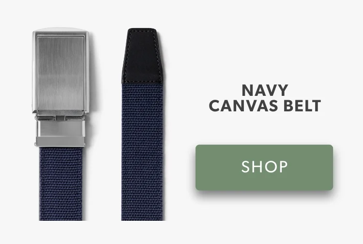 Shop Navy Canvas Belt