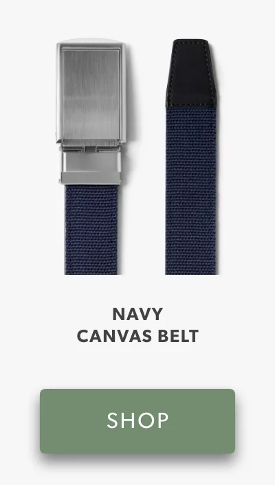 Shop Navy Canvas Belt