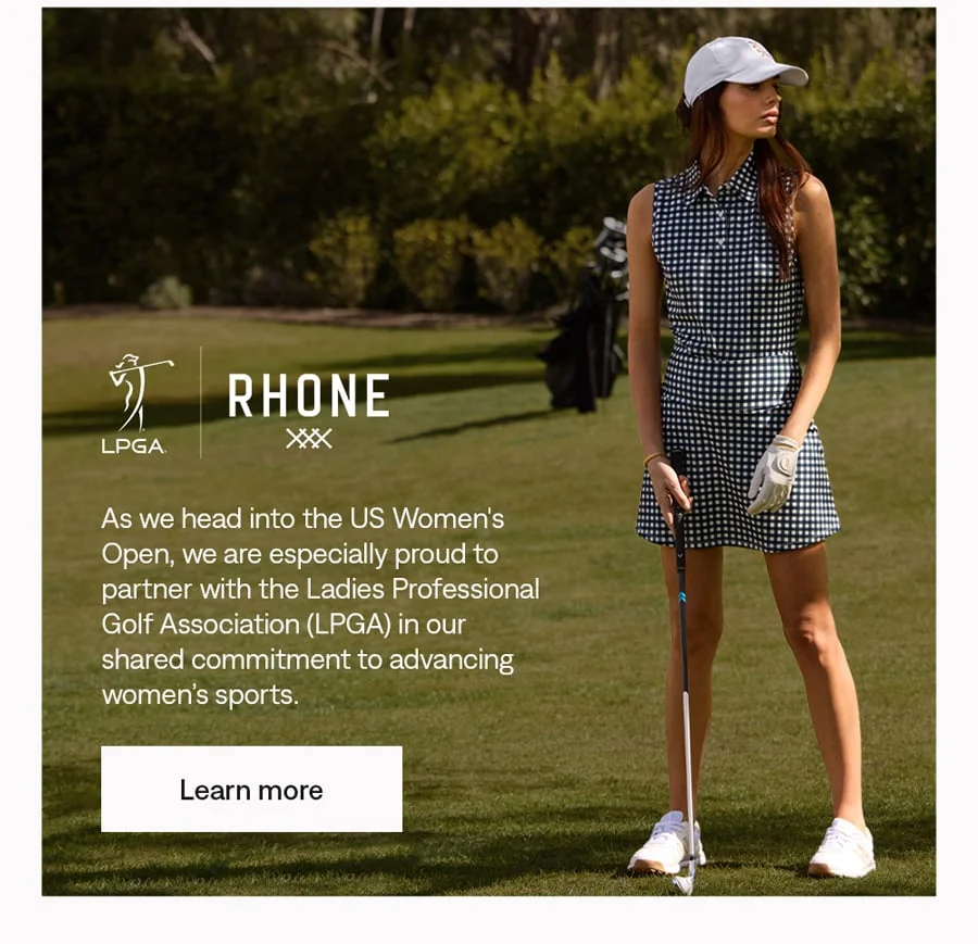 Rhone x LPGA. Learn more