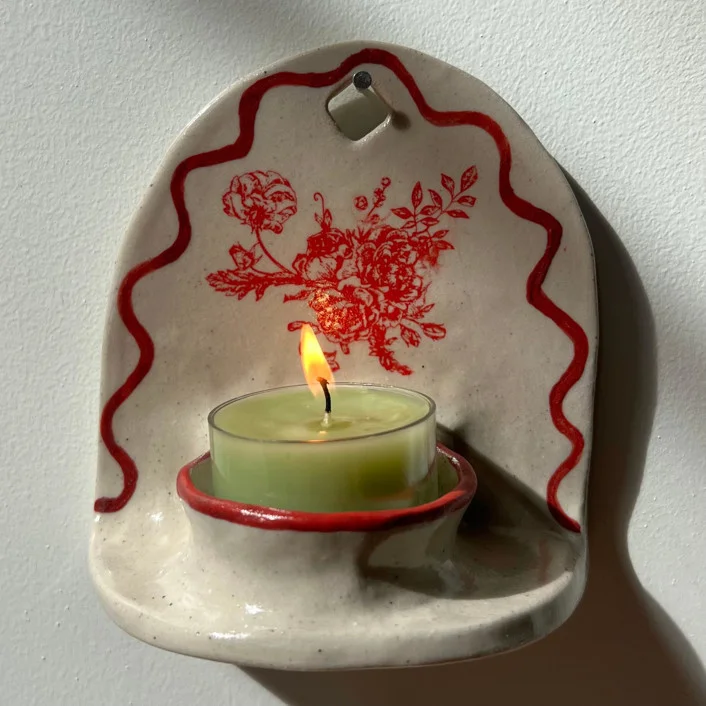 Candle Sconce Wall Hanging by Made with Mudd | Minted
