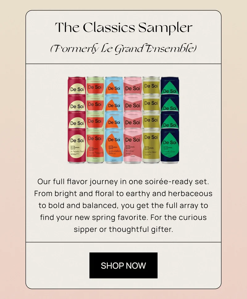 The Classics Sampler | (Formerly Le Grand Ensemble) | Our full flavor journey in one soirée-ready set. From bright and floral to earthy and herbaceous to bold and balanced, you get the full array to find your new spring favorite. For the curious sipper or thoughtful gifter. | Shop Now