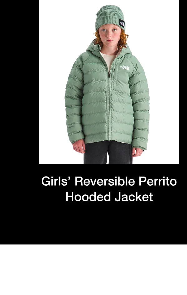Girls' Reversible Perrito Hooded Jacket
