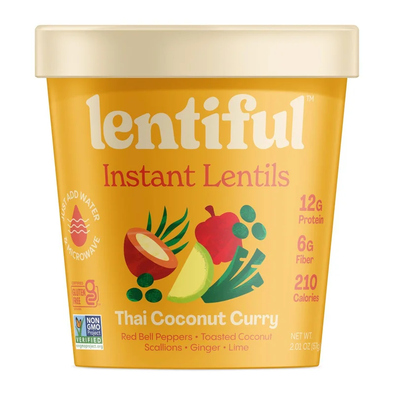 Instant Lentils, Thai Coconut Curry, 2.01 Oz