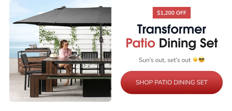 Transformer Patio Dining Set