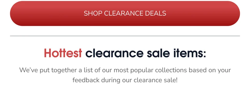 SHOP CLEARANCE DEALS