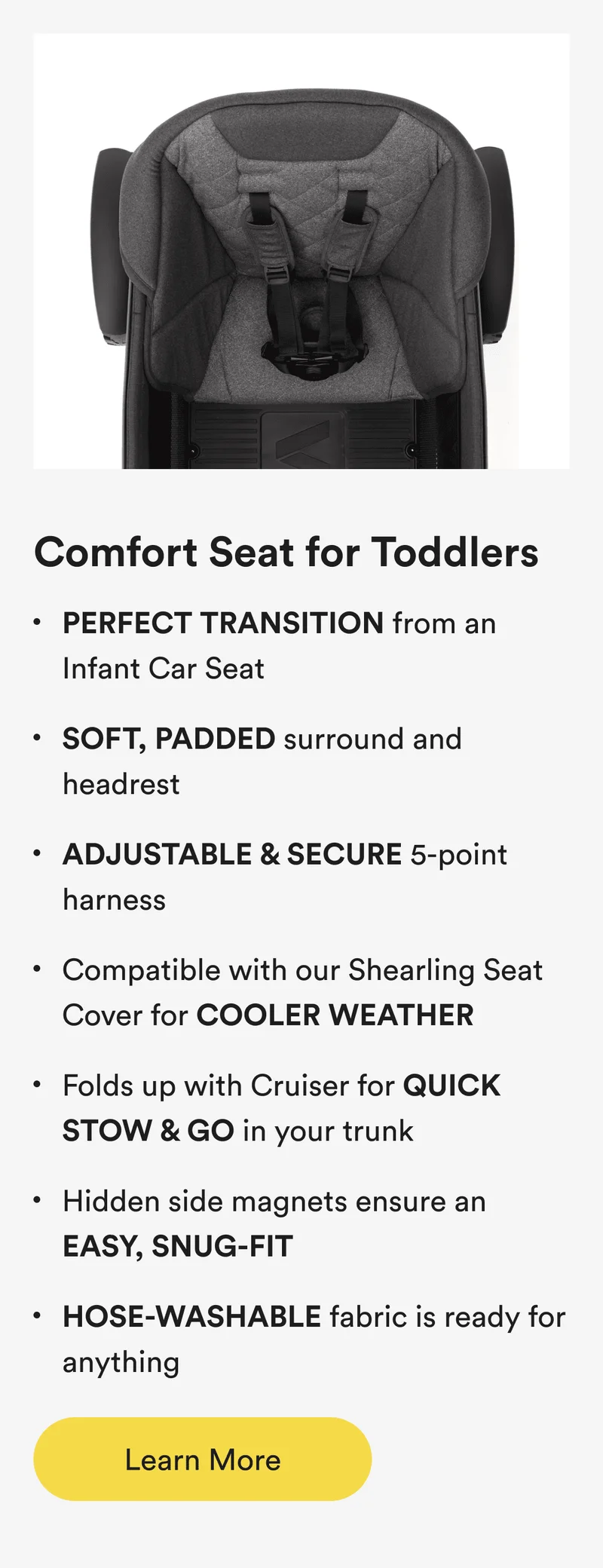 comfort seat for toddlers - learn more