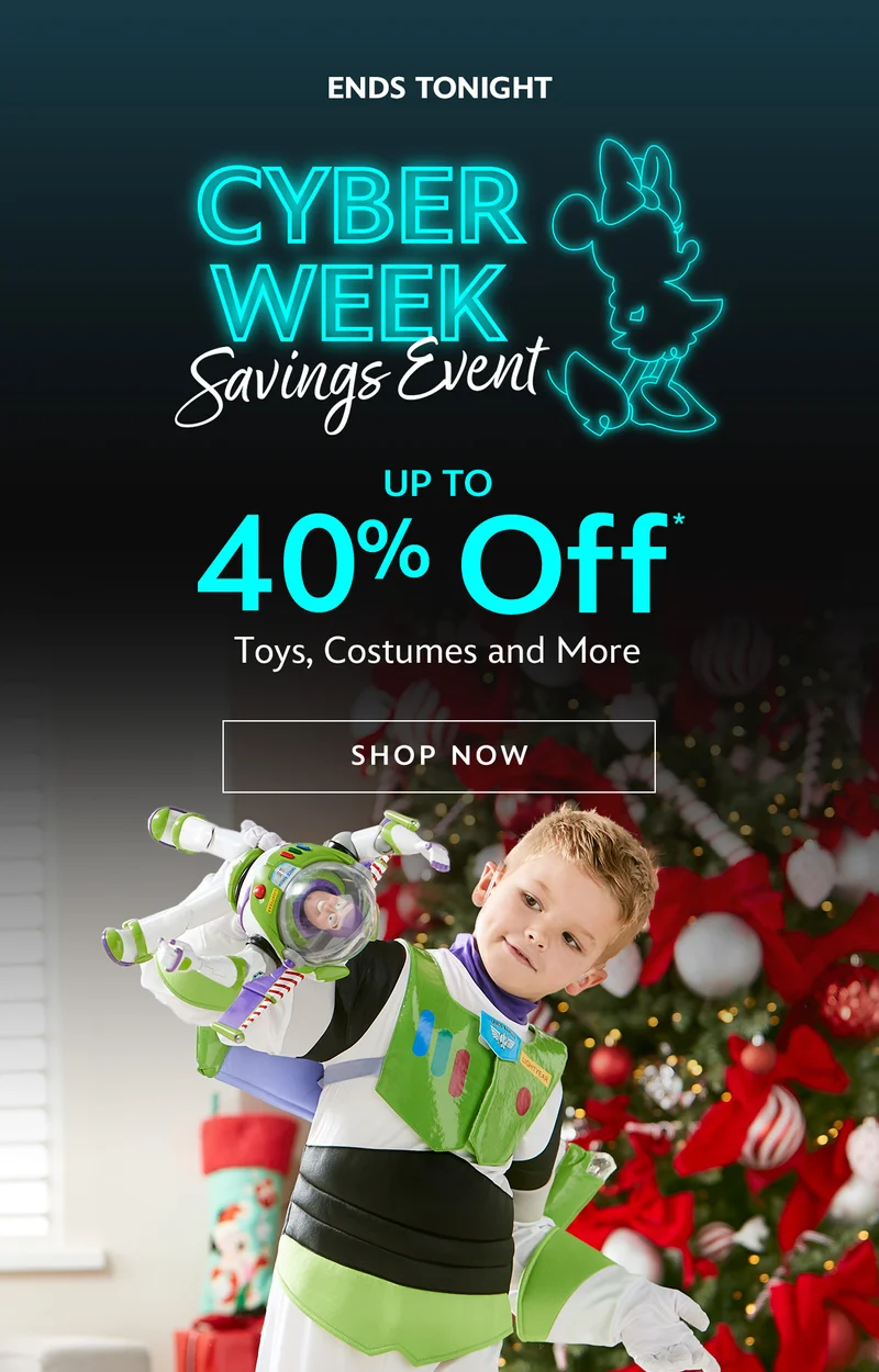 ENDS TONIGHT - Cyber Week Savings Event | Up to 40% Off Toys, Costumes and More | Shop Now