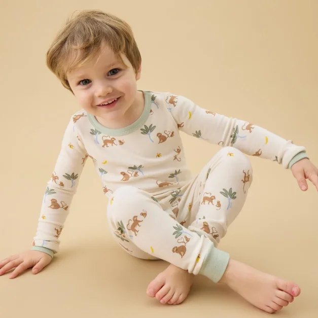 Image of Monkeys Pajama Set