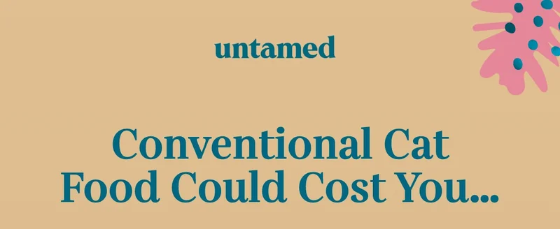 Conventional cat food could cost you....