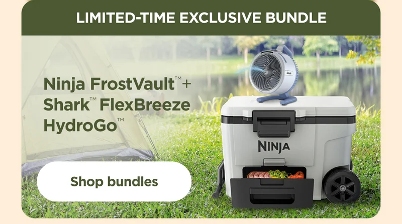 Limited-Time Exclusive Bundle-- Ninja FrostVault™ + Shark™ FlexBreeze HydroGo™
