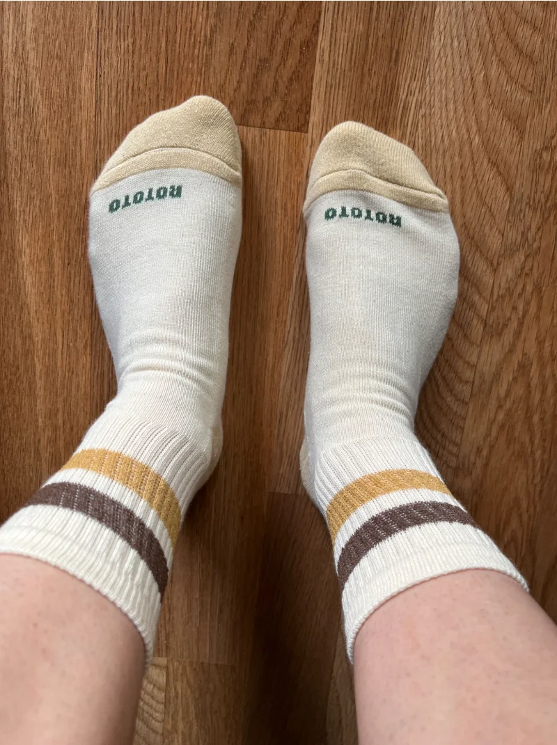 RoToTo Retro Athletic Ankle Socks