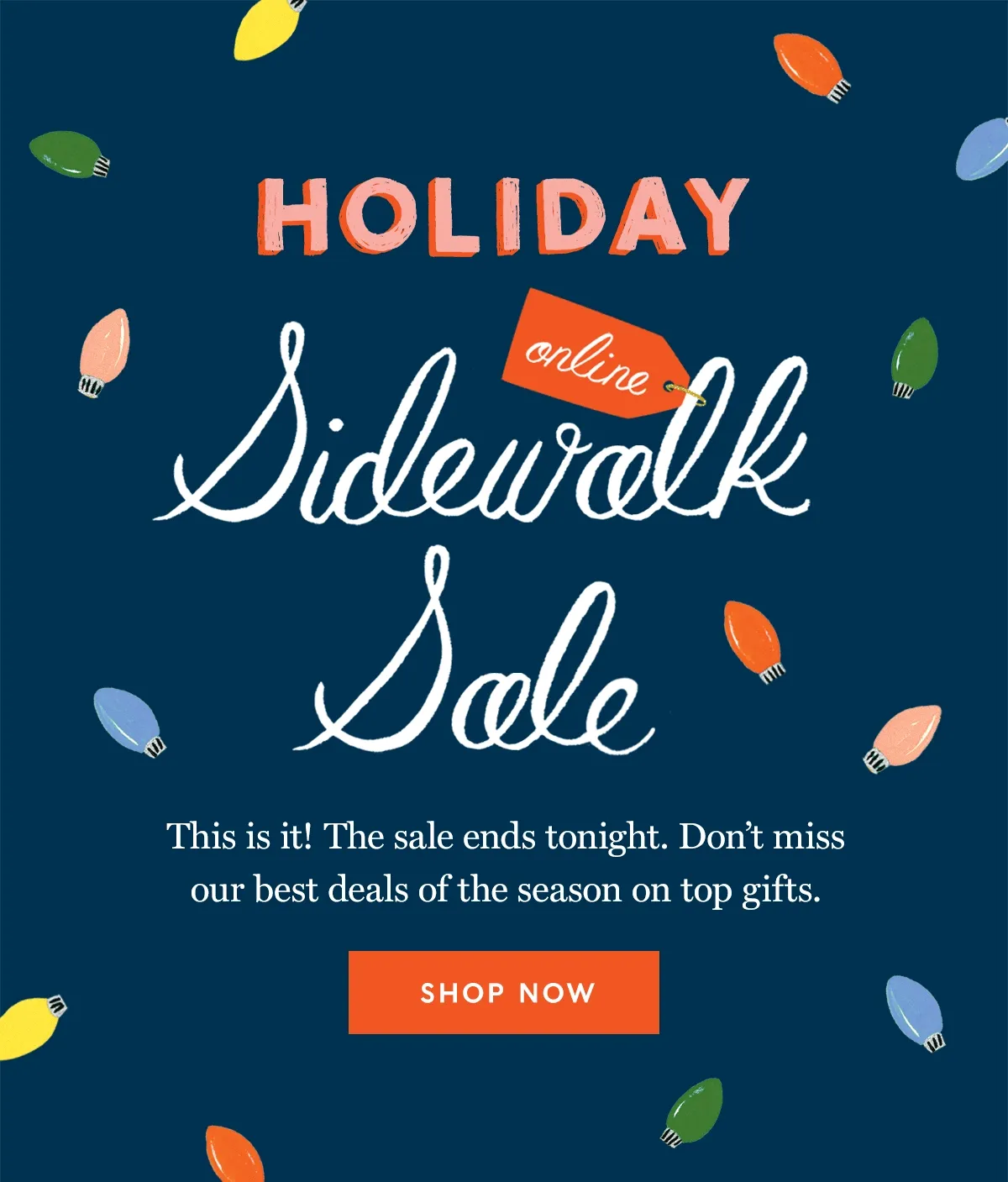 Shop Holiday Sidewalk Sale