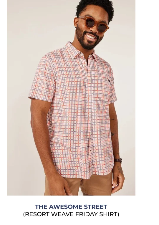 Resort Weave Friday Shirt: The Awesome Street