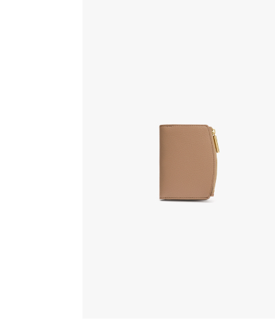 Fold Zip Wallet Cappuccino