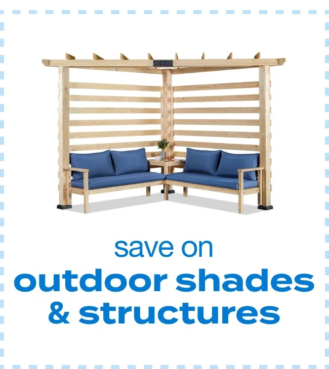 Save on Outdoor Shades and Structures