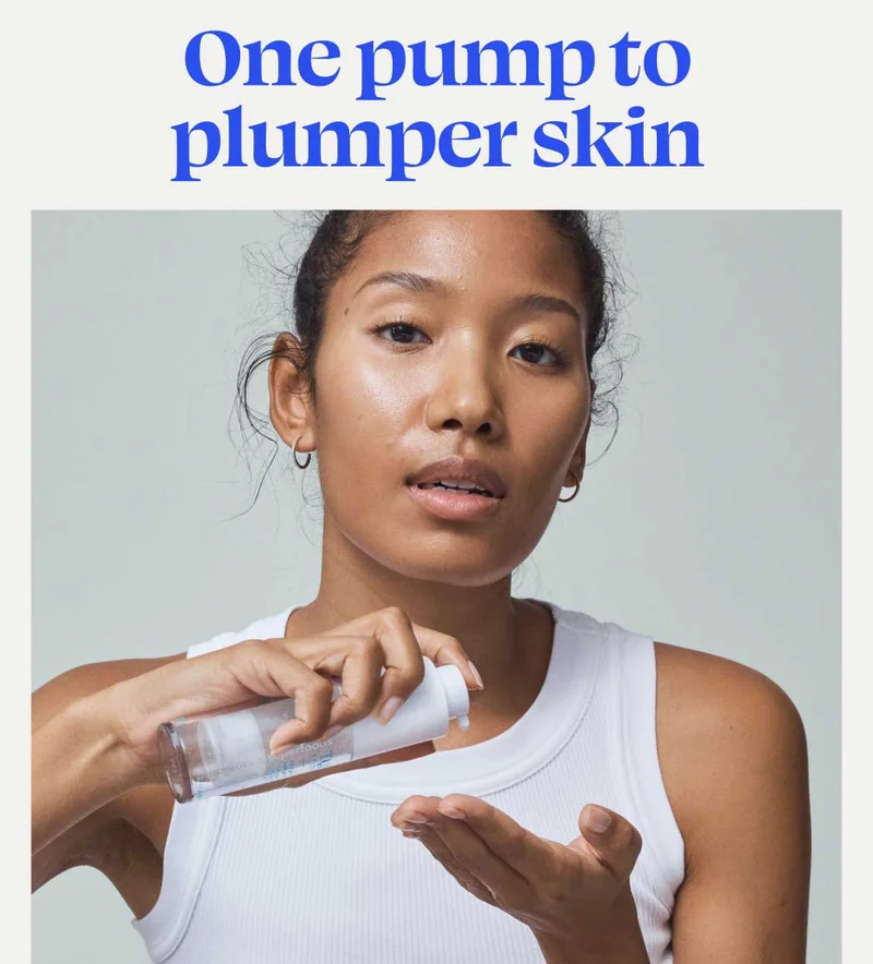 One pump to plumper skin