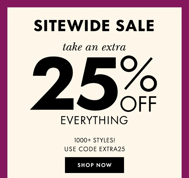 SITEWIDE SALE