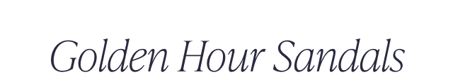 Golden Hour Sandals