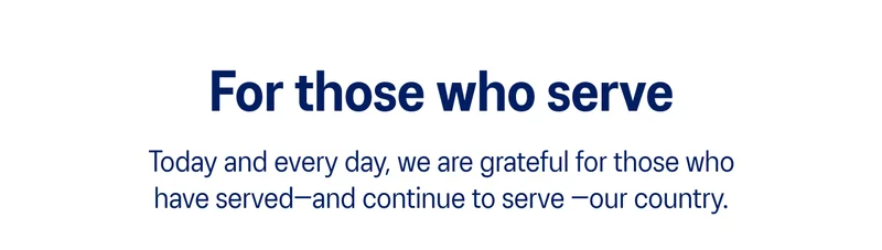For those who serve