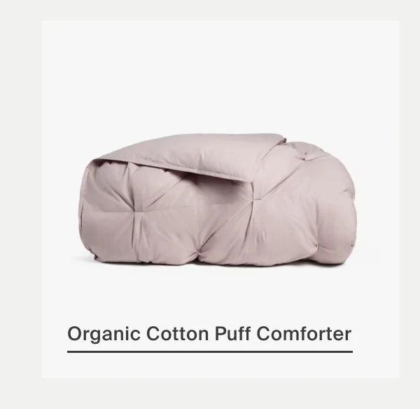 Organic Cotton Puff Comforter