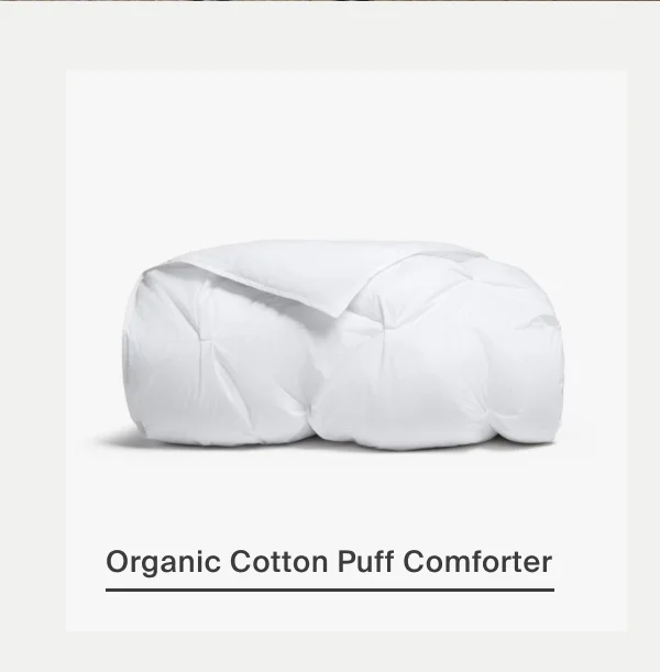 Organic Cotton Puff Comforter