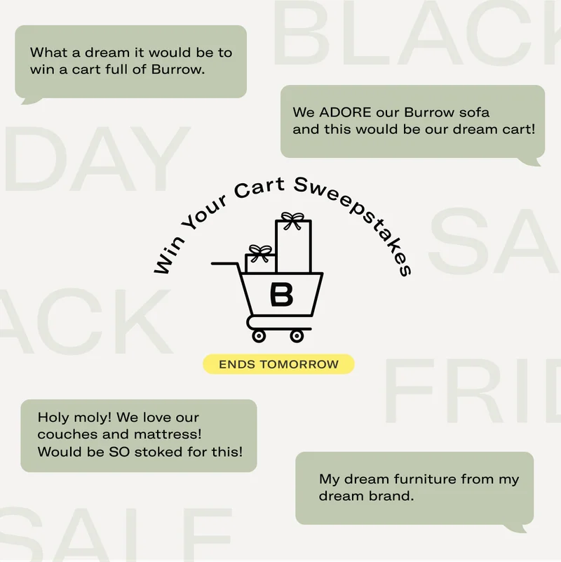 Burrow - Win Your Cart Sweepstakes