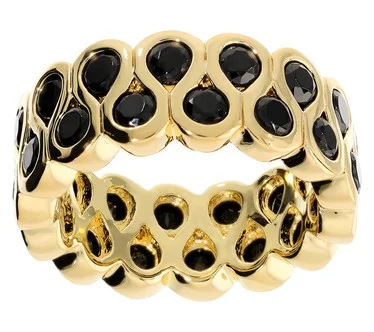 David Markstein Bronze Black Cubic Zirconia Ring