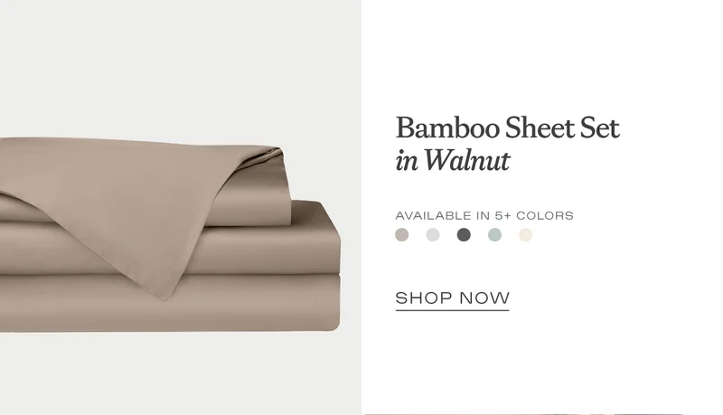 Bamboo Sheet Set in Walnut Bamboo Sheet Set in Walnut