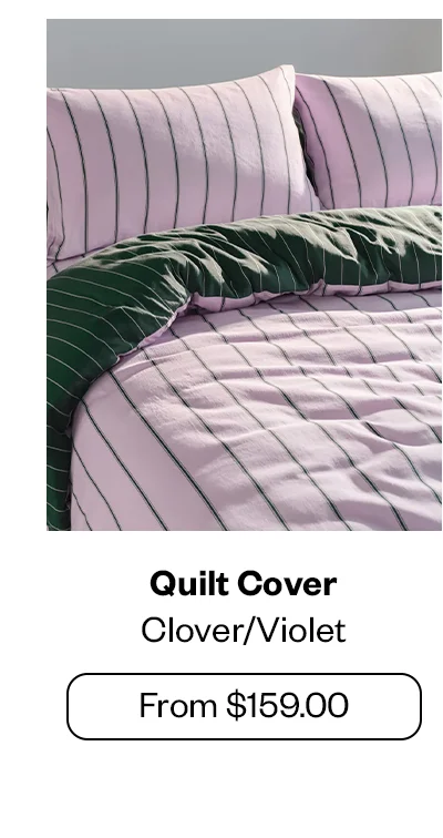 Quilt Cover - Clover/Violet