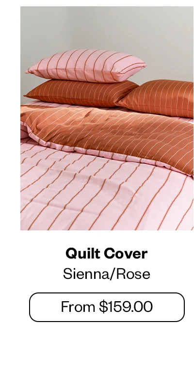 Quilt Cover - Sienna/Rose