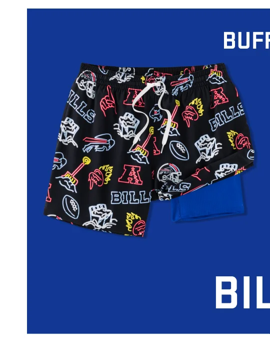 Lined Classic Swim Trunks: The Neon Bills