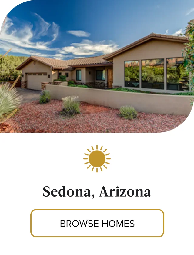 Relax in a private villa surrounded by iconic scenery in Sedona, Arizona.
