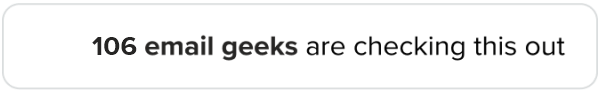 Join the email geeks checking this out.