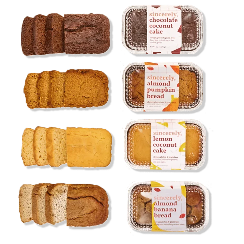 Image of Assorted Gluten-Free, Dairy Free Cake Sampler (4-Pack)