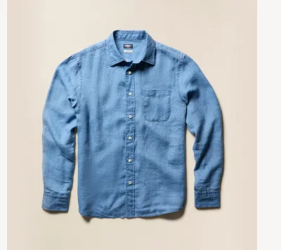 Indigo Laguna Linen Shirt