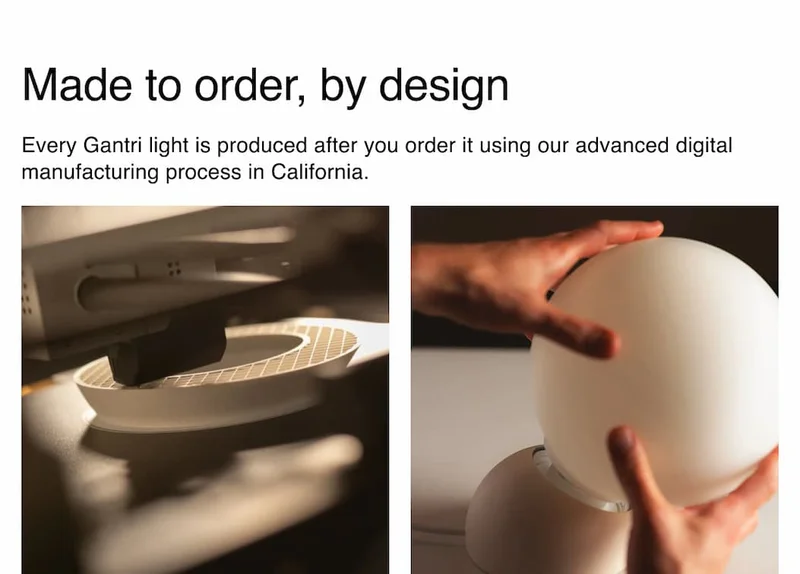 Made to order, by design