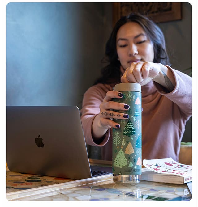 Insulated Tumbler with Winter Pines Graphic
